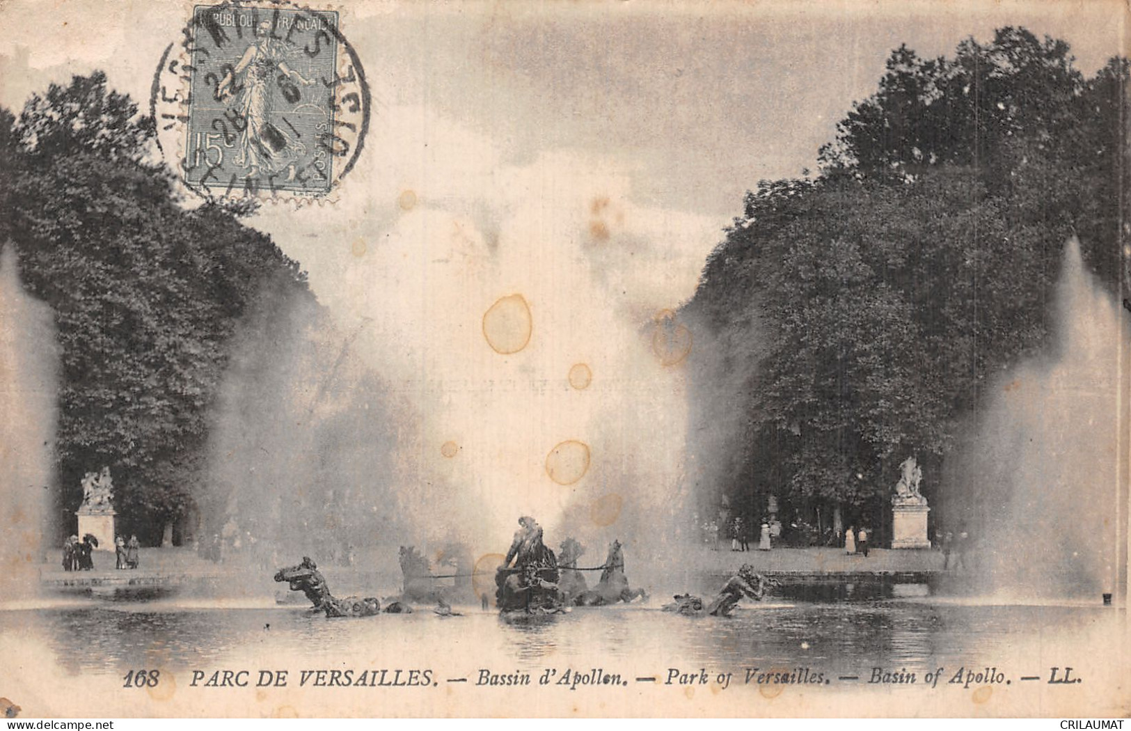78-VERSAILLES LE PARC BASSIN D APOLLON-N°T5159-B/0377 - Versailles (Castillo)