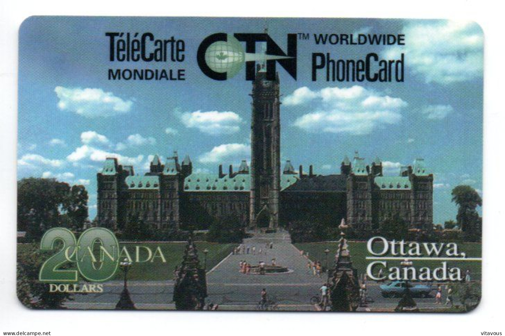 Ottawa GSM Télécarte Mondiale CNT CANADA Phonecard  (K 403) - Kanada