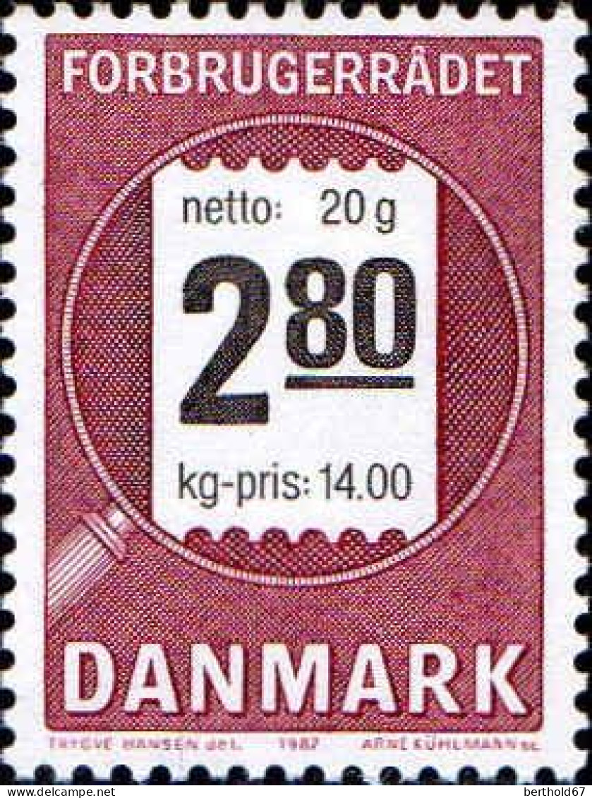 Danemark Poste N** Yv: 893 Mi:890 Conseil National Des Consommateurs - Ongebruikt