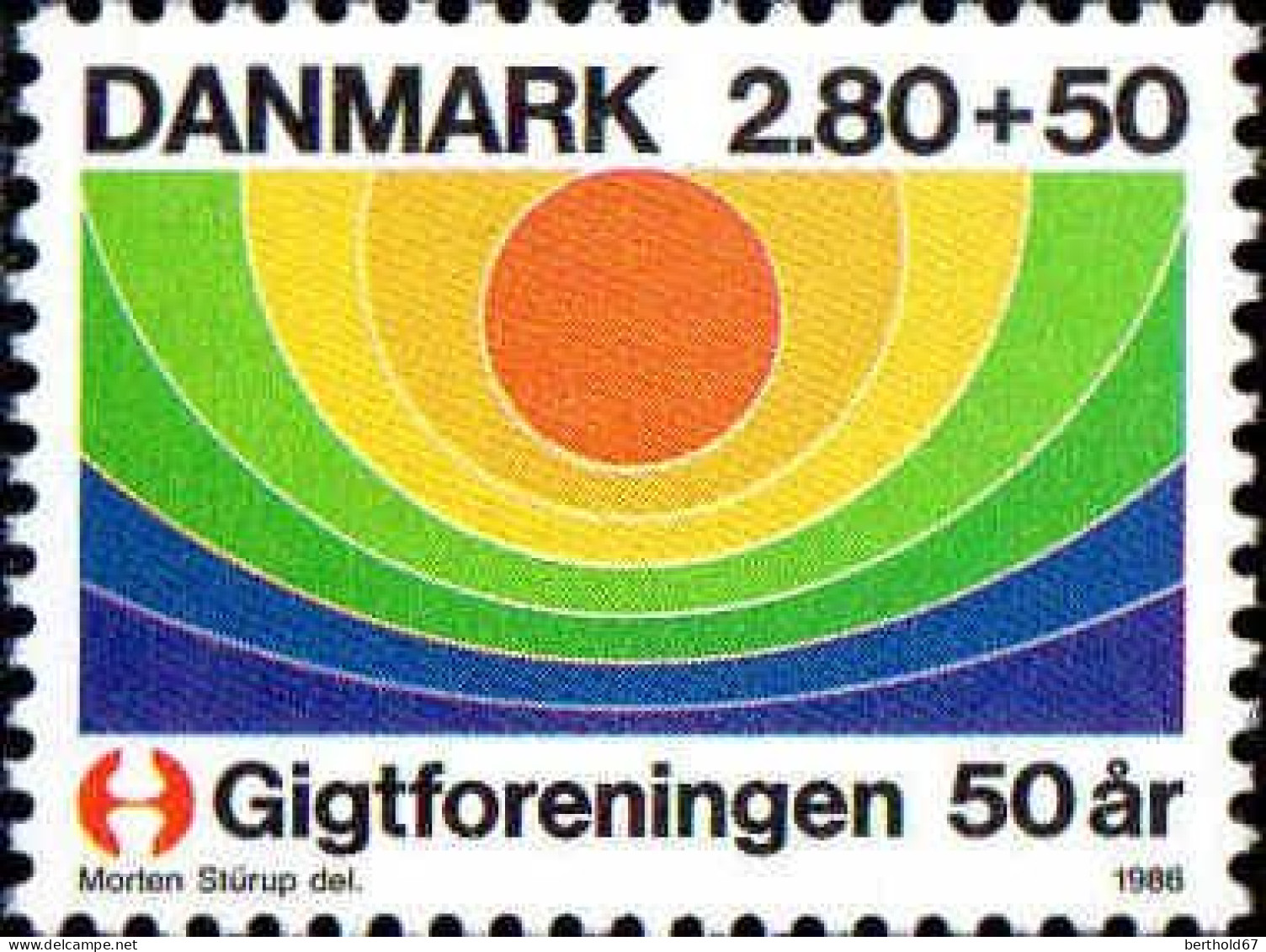 Danemark Poste N** Yv: 866 Mi:863 Association Danoise Contre L'arthrite - Ongebruikt