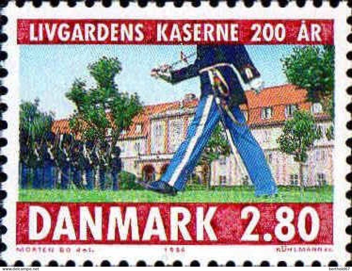 Danemark Poste N** Yv: 867 Mi:864 Bicentenaire Caserne De La Garde Royale - Neufs