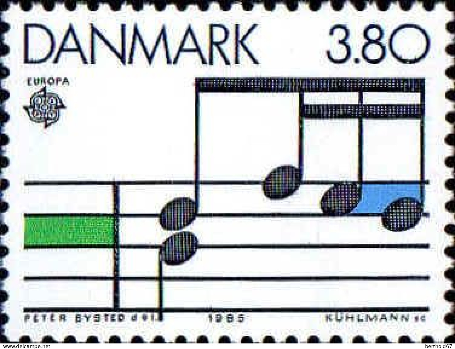 Danemark Poste N** Yv: 840 Mi:836 Europa Cept Année Européenne De La Musique - Neufs