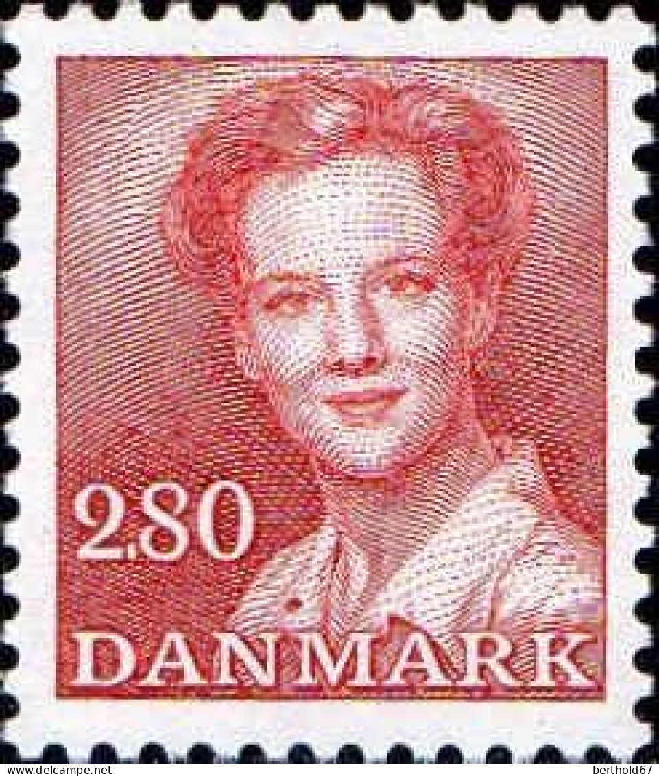 Danemark Poste N** Yv: 826 Mi:823 Margrethe II De Face - Ungebraucht