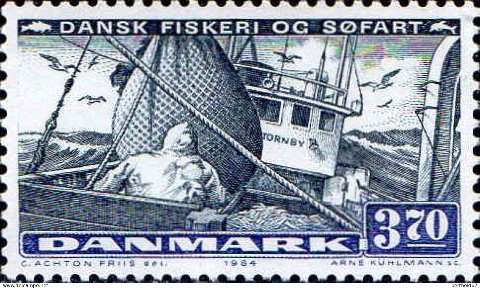 Danemark Poste N** Yv: 818 Mi:816 La Pèche - Unused Stamps