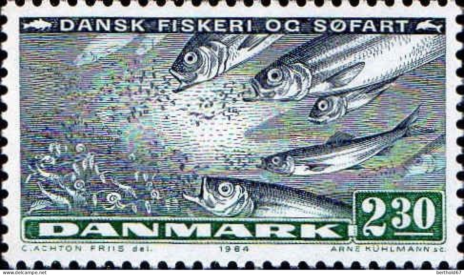 Danemark Poste N** Yv: 815 Mi:813 Dansk Fisheri Og Søfart - Neufs