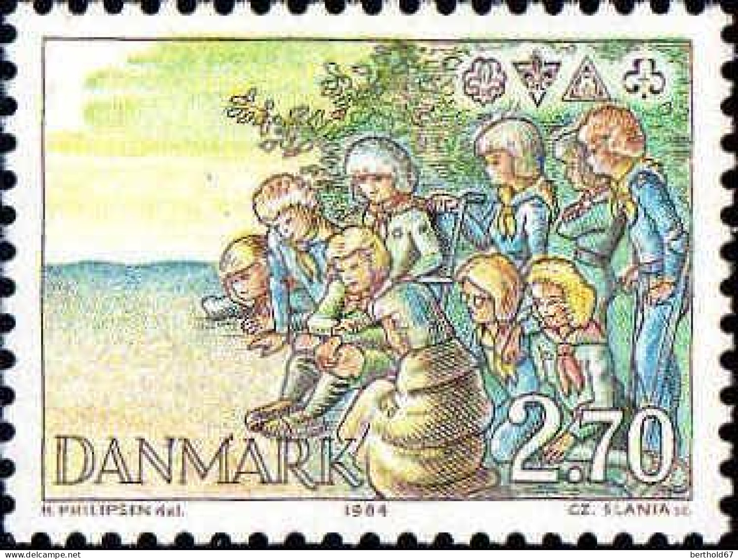 Danemark Poste N** Yv: 808 Mi:805 Scoutisme - Ungebraucht