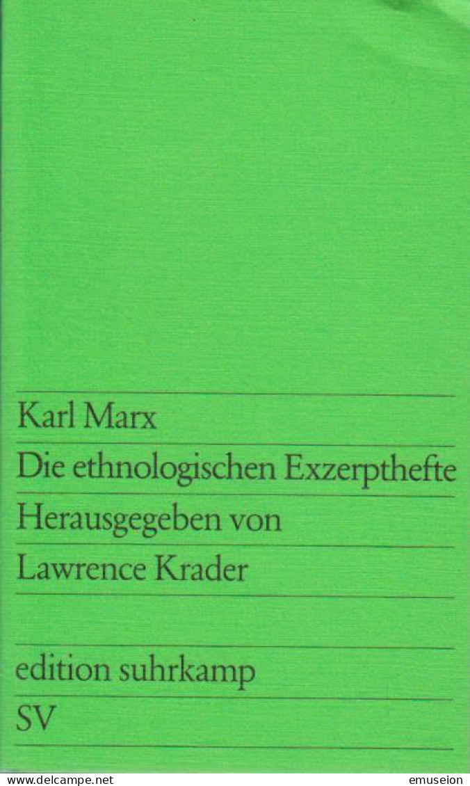 Karl Marx, Die Ethnologischen Exzerpthefte - Old Books