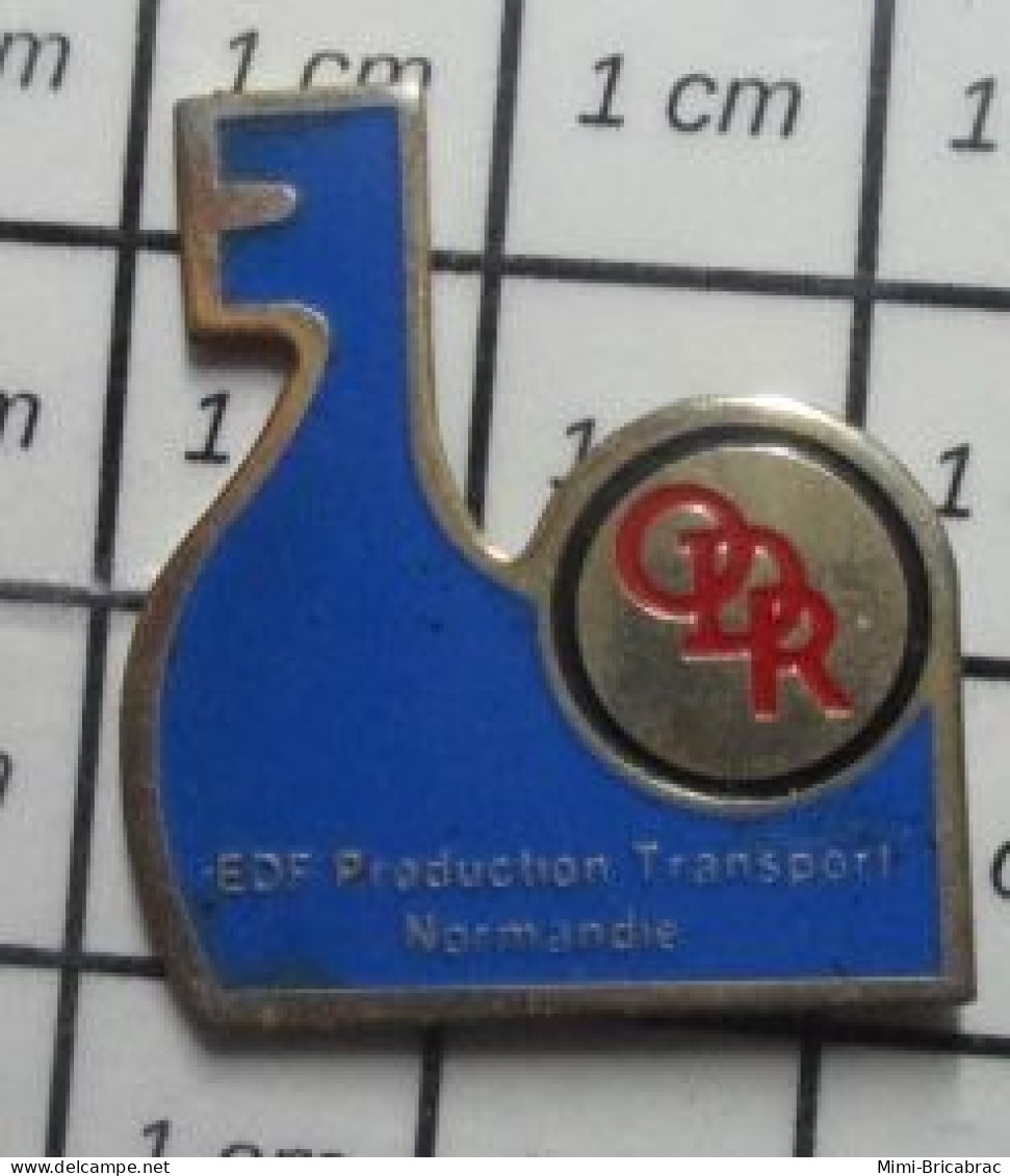 912c Pin's Pins / Beau Et Rare / EDF / PRODUCTION TRANSPORT NORMANDIE BATEAU DRAKKAR ODR - EDF GDF