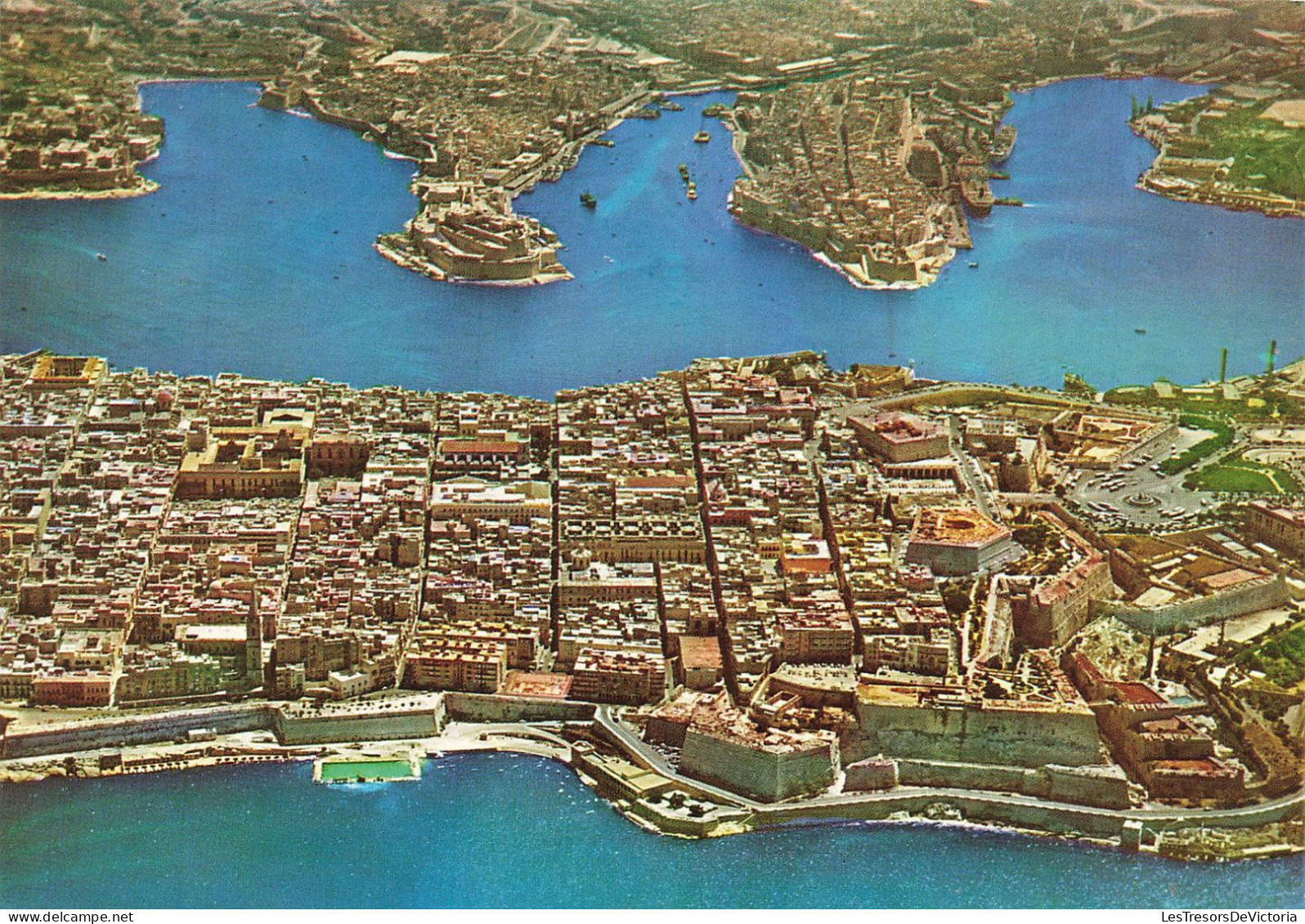 MALTE - Valletta And Grand Harbour - Colorisé - Carte Postale - Malta