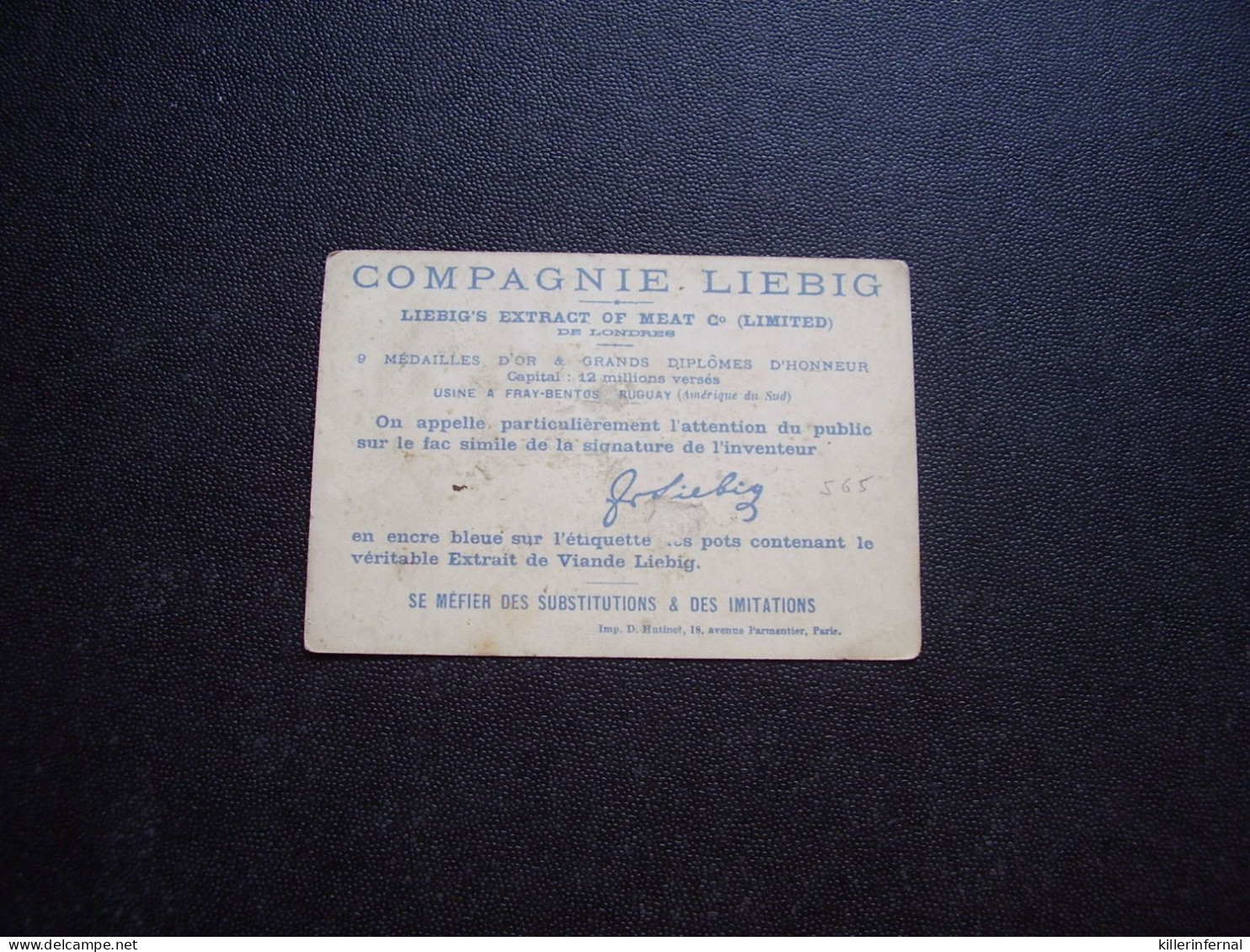 Original Old Card Chromo Liebig S 65 - Liebig