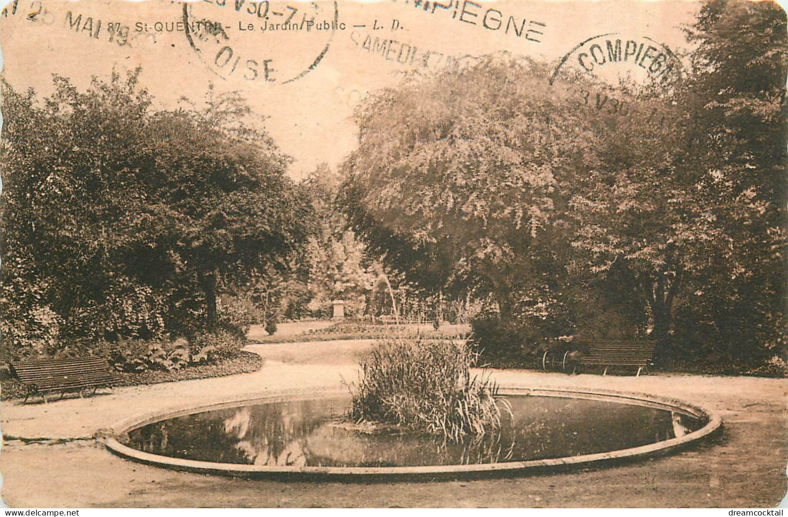 02 SAINT-QUENTIN. Le Bassin Du Jardin Public 1930 - Saint Quentin