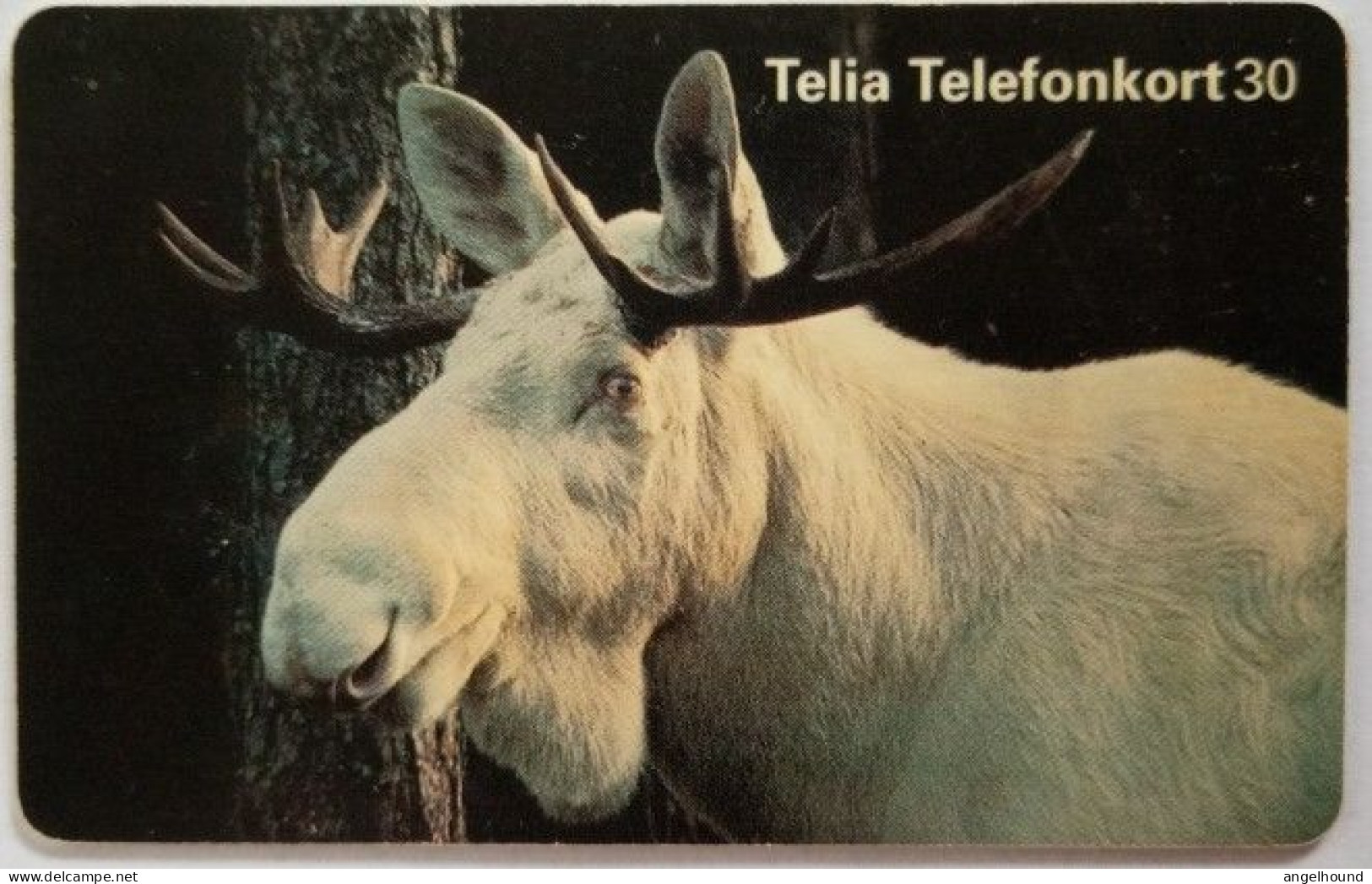 Sweden 30Mk. Chip Card - Albino Elk - White Moose - Suède