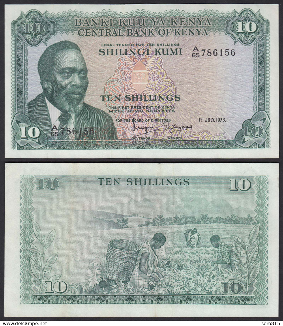 KENIA - KENYA 10 Shillings Banknote 1973 Pick 7d XF    (18018 - Other - Africa