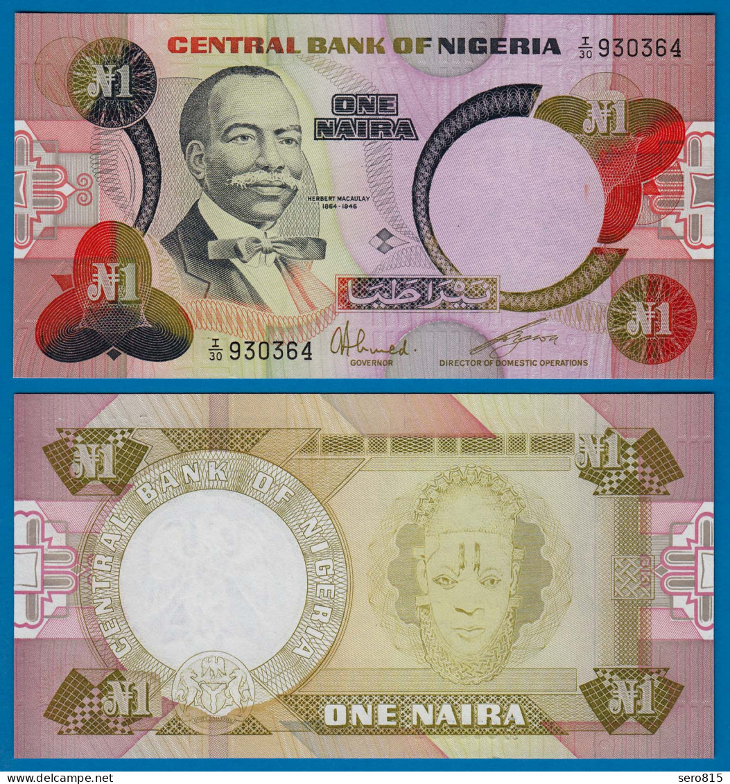 Nigeria 1 Naira Banknote (1984) Sig.6 Pick 23a UNC (1)   (18123 - Andere - Afrika