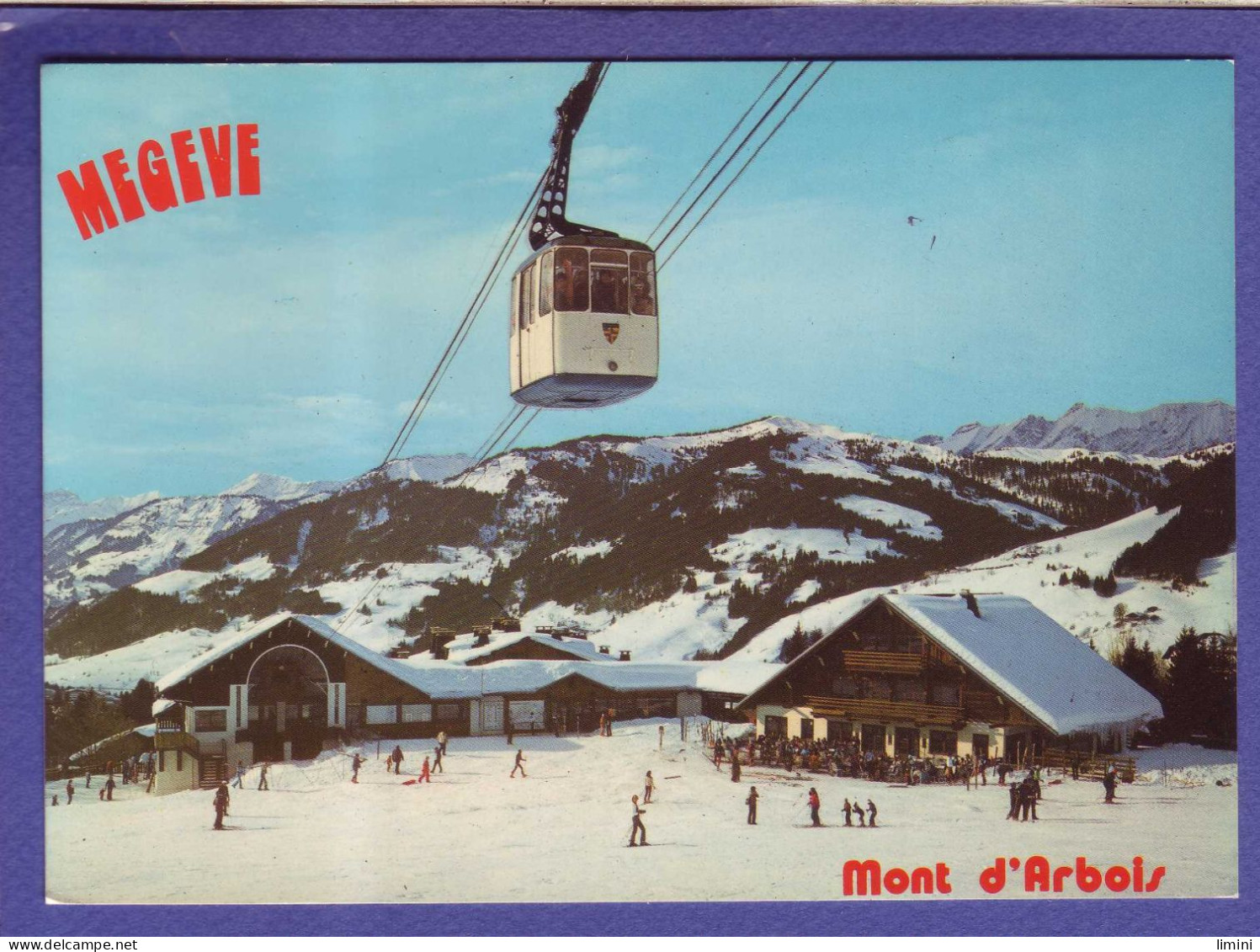 74 - MEGEVE  - MONT D'ARBOIS - Le TELEPHERIQUE - ANIMEE -  - Megève