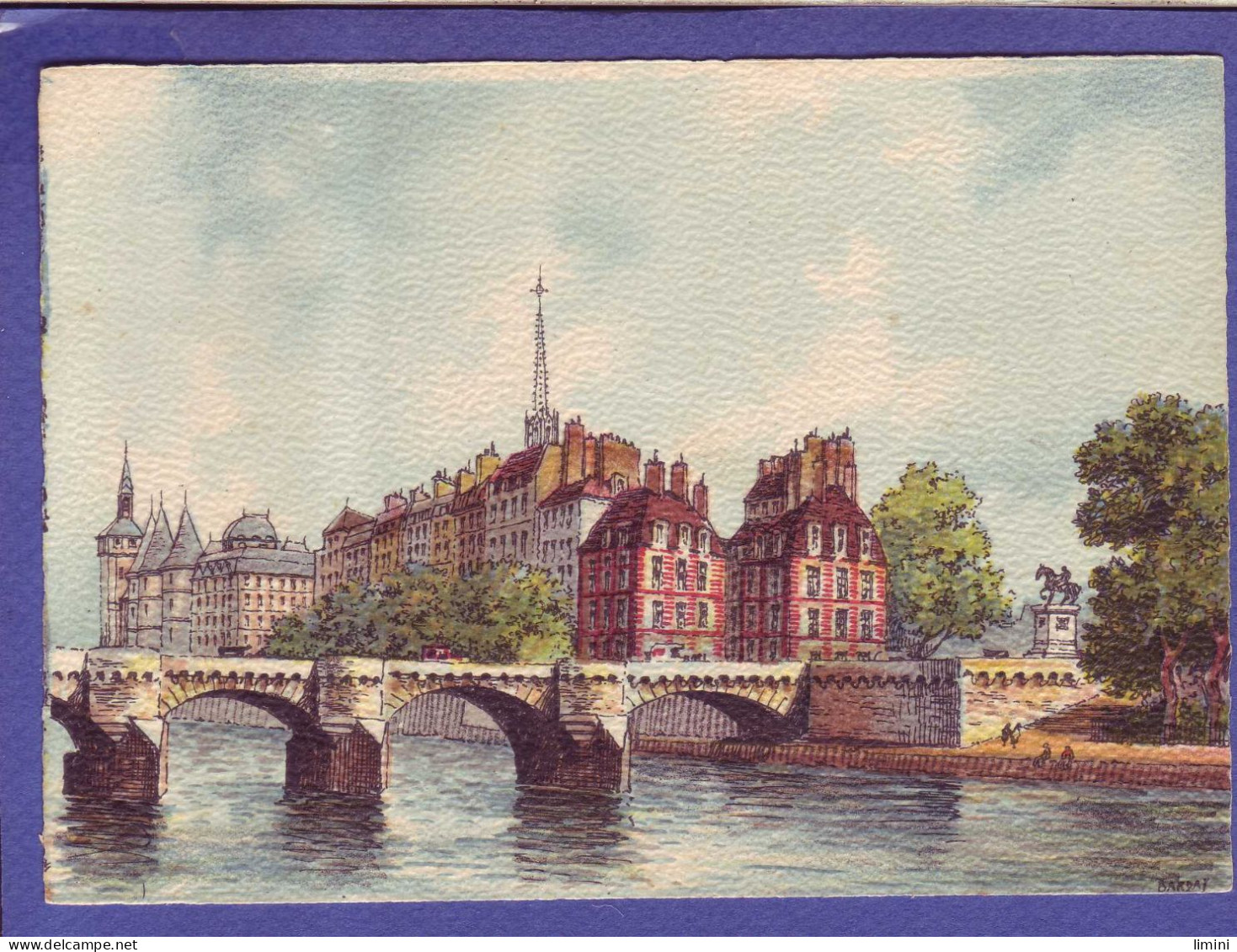 75 - PARIS - PONT NEUF - REPRODUCTION - - The River Seine And Its Banks