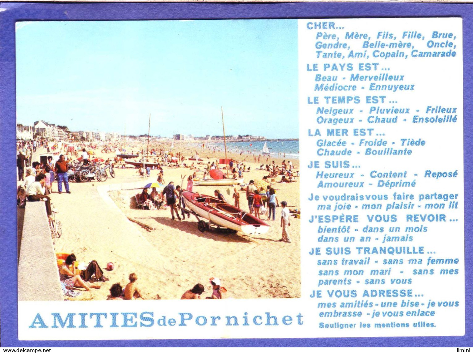 44 - PORNICHET - AMITIES De PORNICHET - PLAGE - ANIMEE - - Pornichet