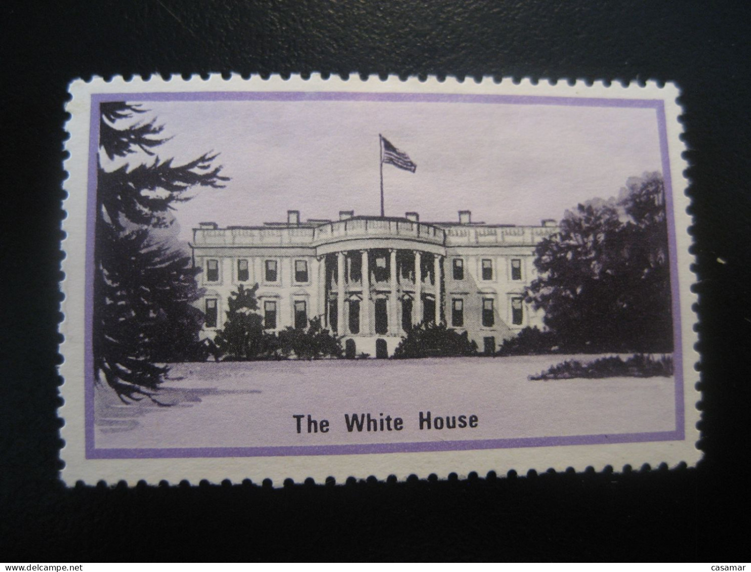 THE WHITE HOUSE Poster Stamp Vignette USA Label - Autres & Non Classés