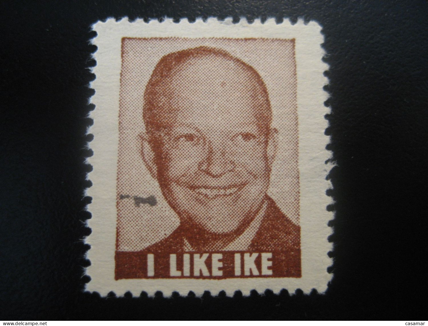 EISENHOWER President I Like Ike Poster Stamp Vignette USA Label - Autres & Non Classés