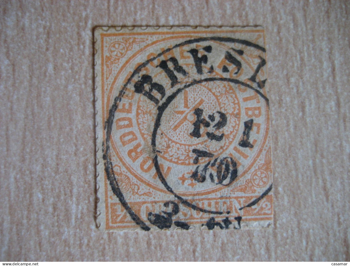 BRESLAU 1870 Cancel On Imperforated Stamp GERMANY - Andere & Zonder Classificatie