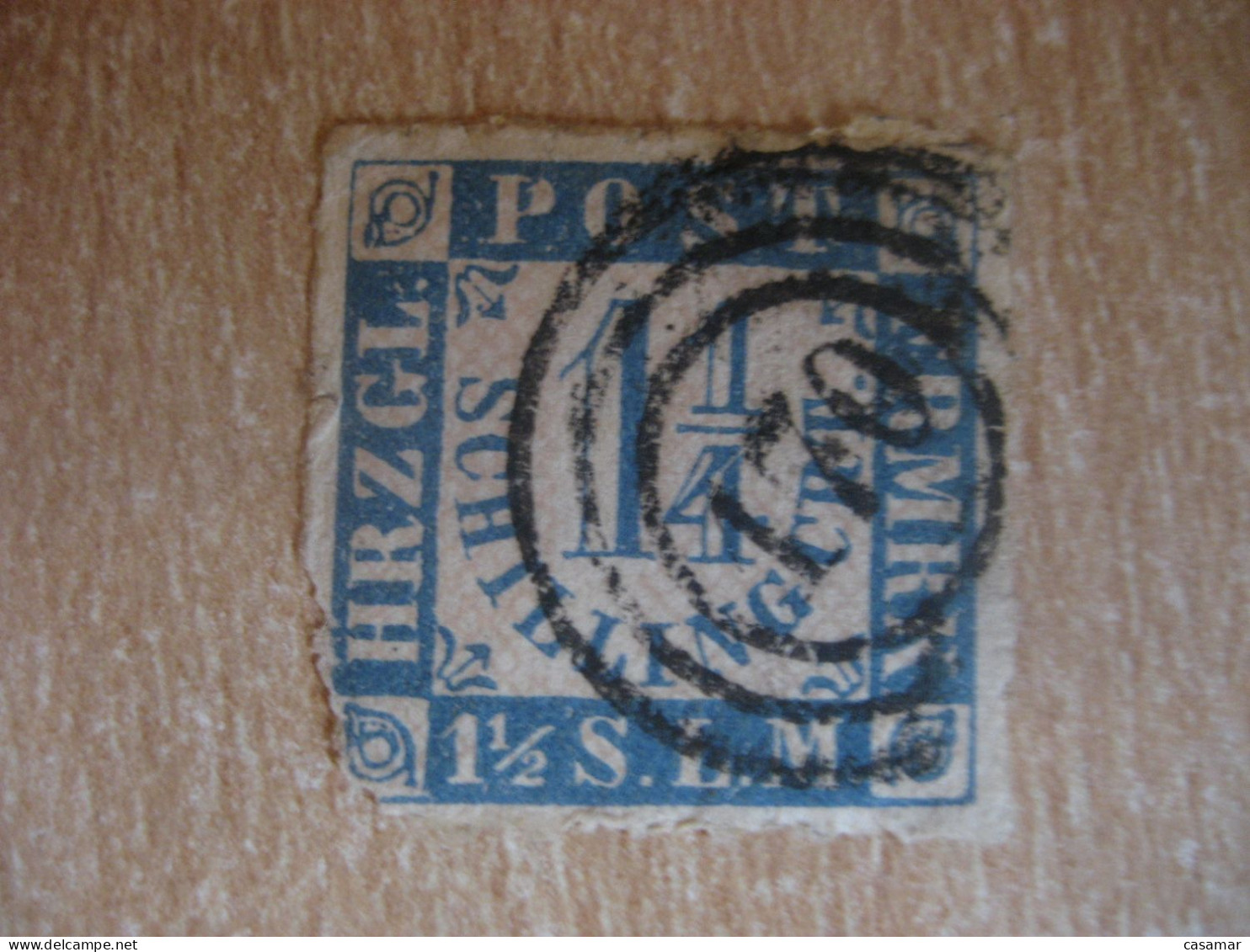 HRZGL Post FRMRK 1 1/2 S.L.M. Imperforated Stamp SWITZERLAND Slight Faults - Otros & Sin Clasificación