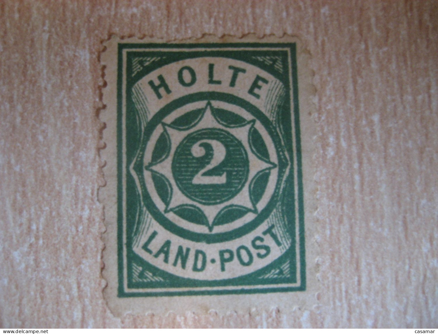 HOLTE 2 Land-Post Privat Private Local Stamp DENMARK Slight Faults - Local Post Stamps
