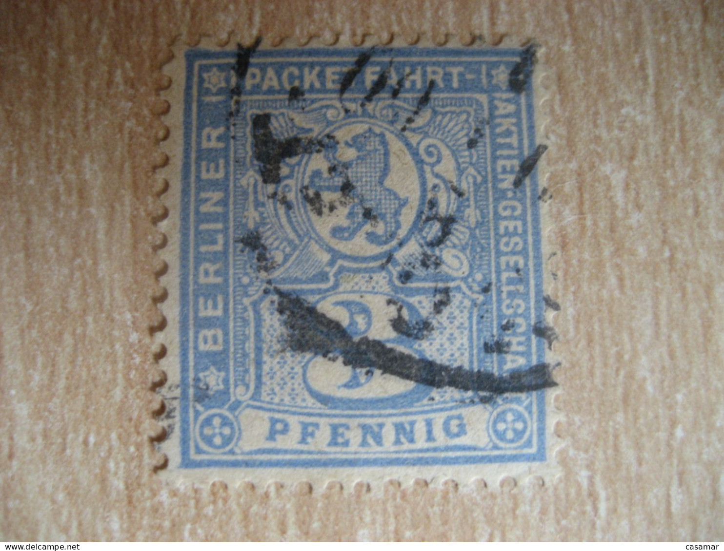 BERLIN Packetfahrt Berliner Aktien 3 Pf Privat Private Local Stamp GERMANY Slight Faults - Private & Lokale Post