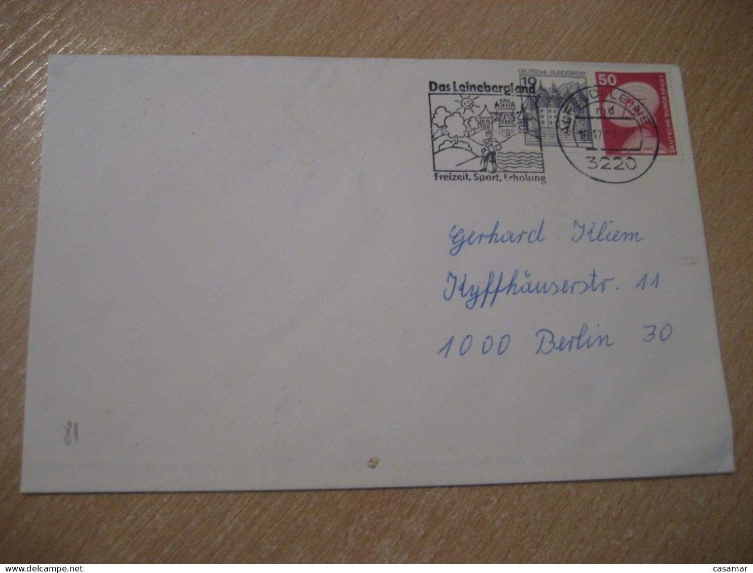 ALFELF 1981 To Berlin Cancel Cover GERMANY - Briefe U. Dokumente