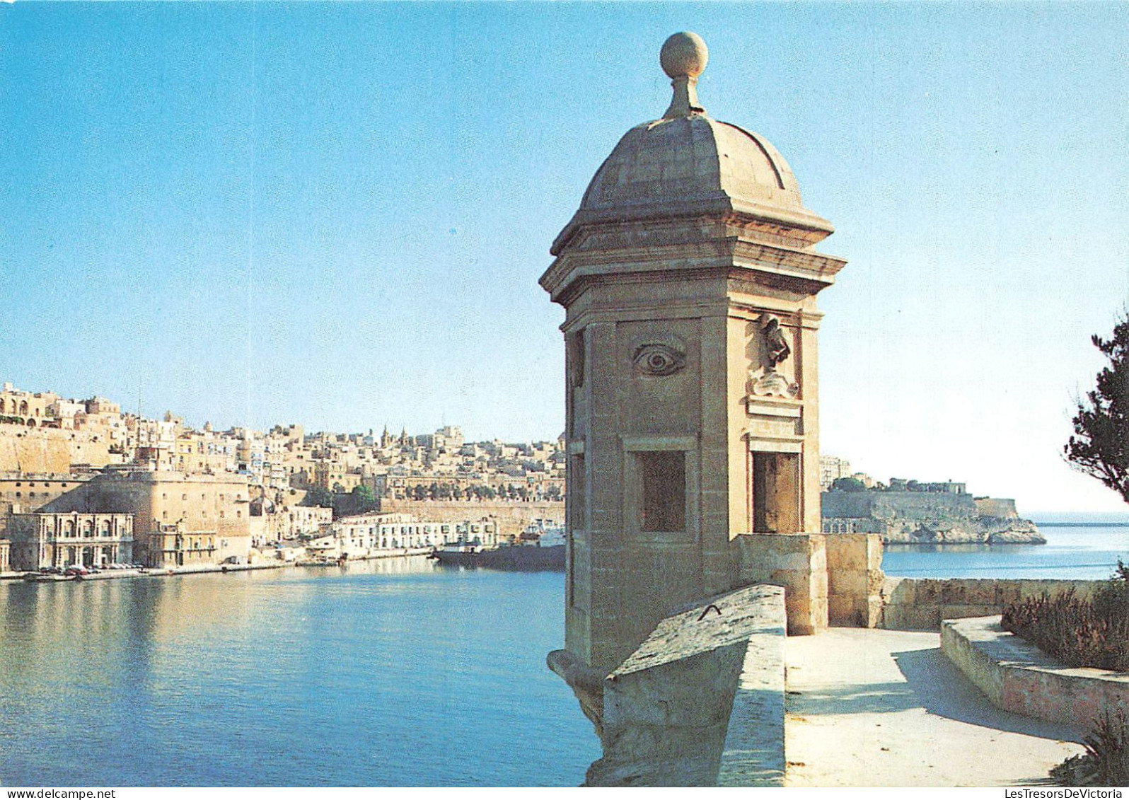 MALTE - Senglea - View Of Valletta From Look-out Post Gardiola - Colorisé - Carte Postale - Malte