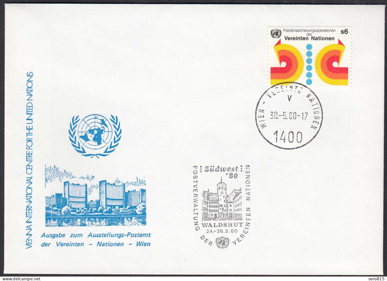 UNO WIEN VIENNA 1980 Waldshut Exhibition Cover 30.5 1980   (87128 - UNO
