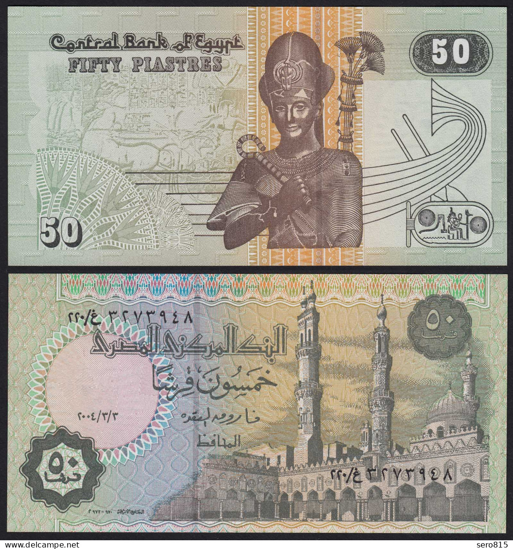 Ägypten - Egypt 50 Piaster Banknote 2004 Pick 62 UNC     (19981 - Andere - Afrika