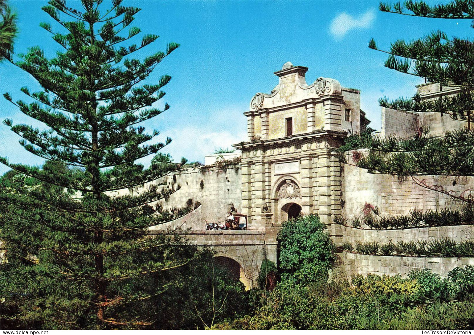 MALTE - Midina - Main Gate - Animé - Colorisé - Carte Postale - Malta