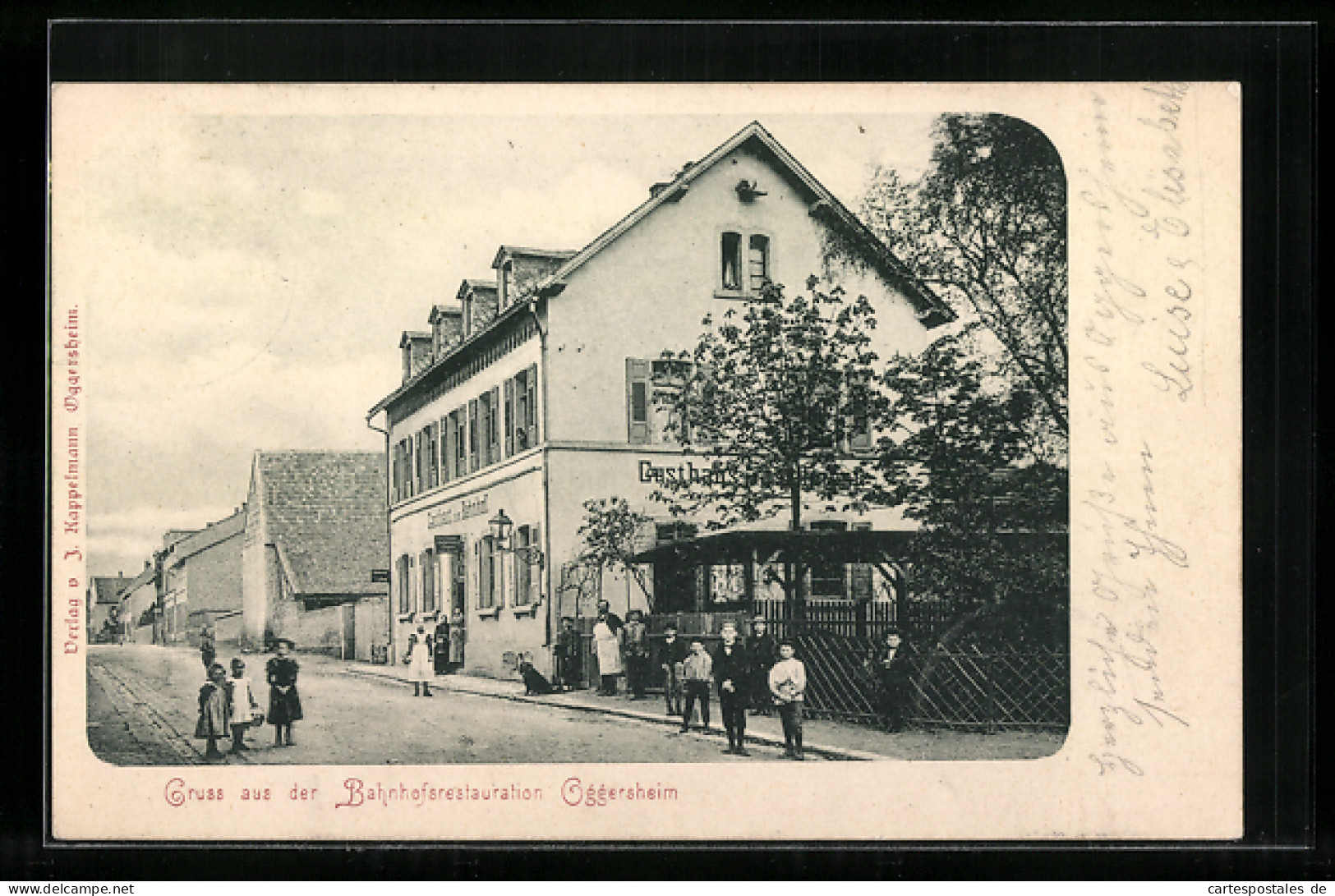 AK Oggersheim OT Ludwigshafen, Bahnhofsrestaurant  - Ludwigshafen