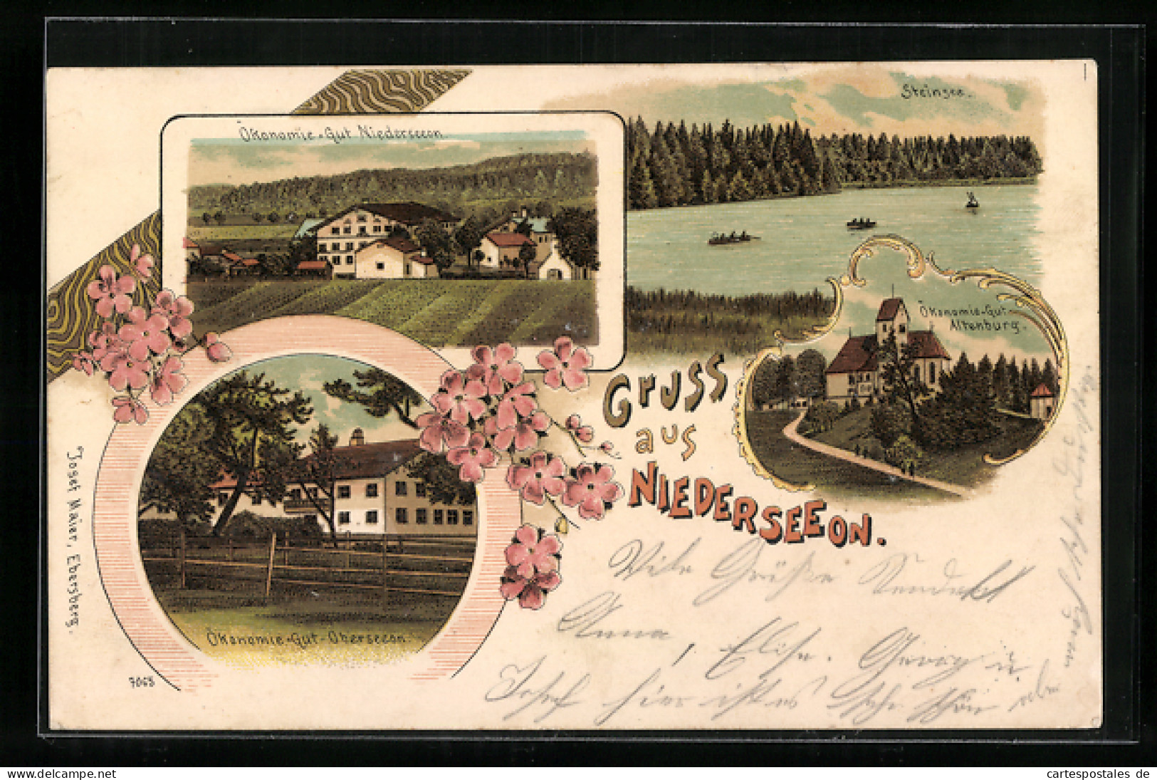 Lithographie Niederseeon, Ökonomie-Gut Niederseeon, Altenburg Und Oberseeon  - Sonstige & Ohne Zuordnung