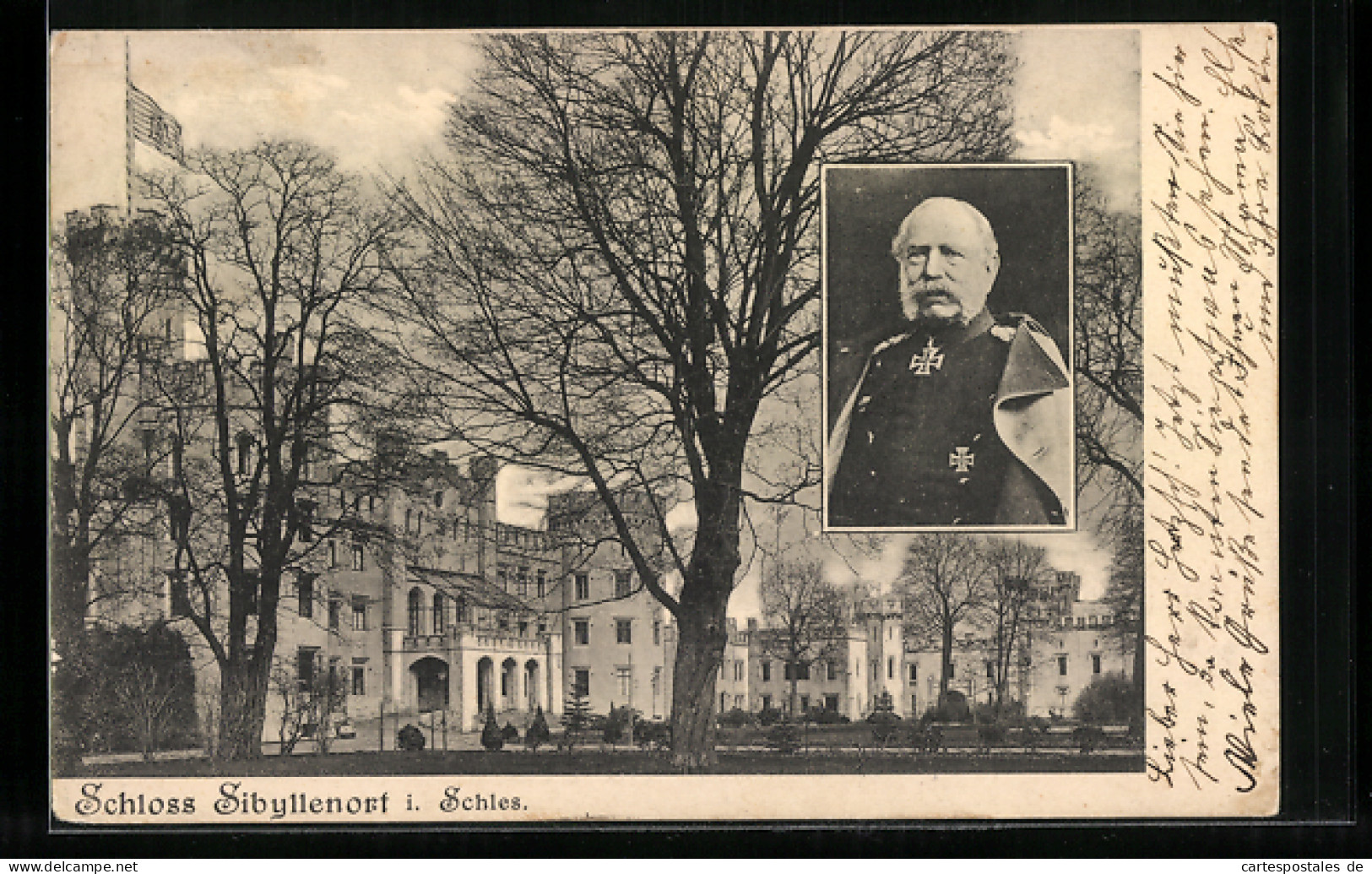 AK Oels, Schloss Sibyllenort, Portrait Albert Von Sachsen  - Schlesien