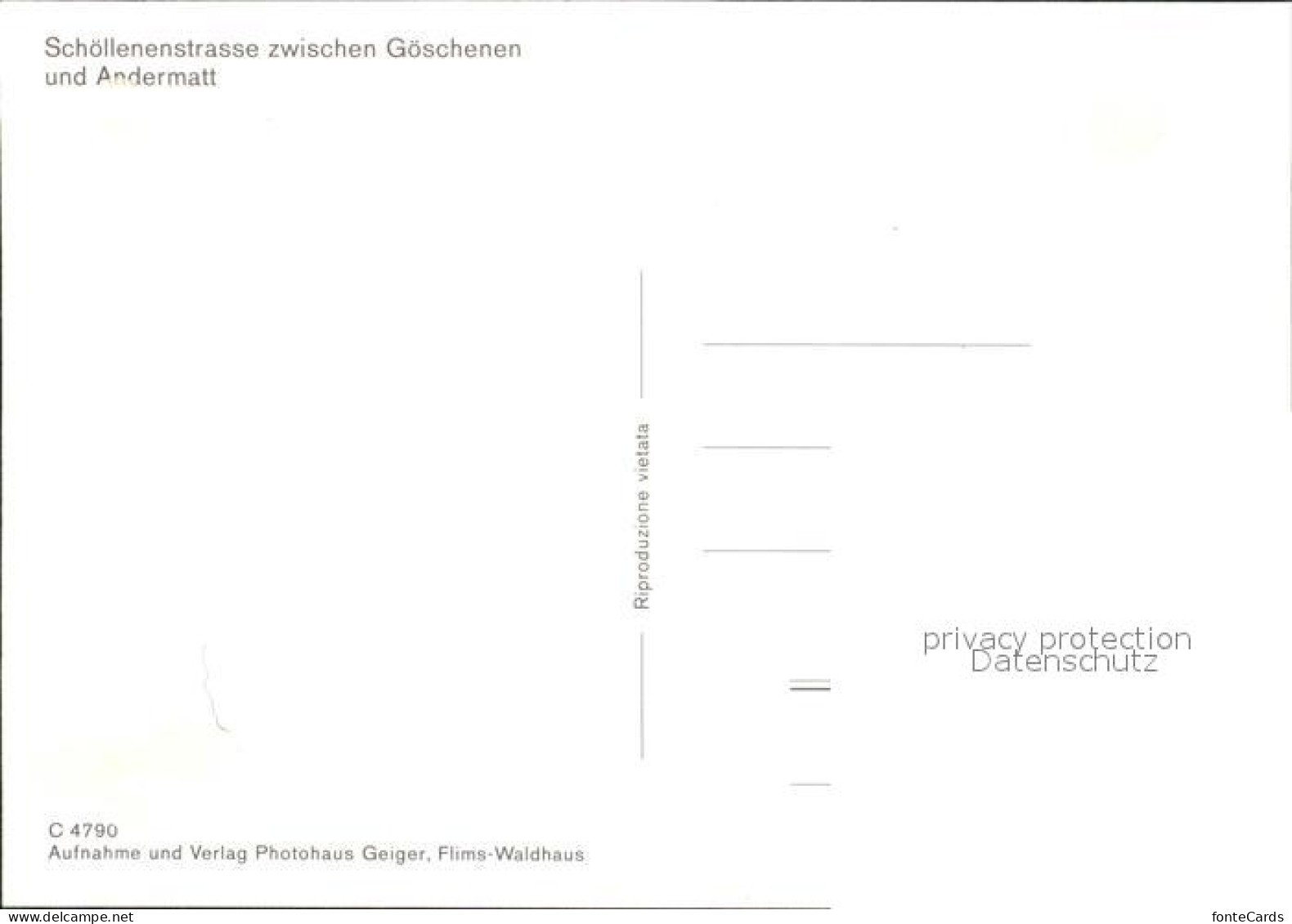 11702336 Andermatt Schoellenenstrasse Zwischen Goeschenen Und Andermatt Andermat - Andere & Zonder Classificatie