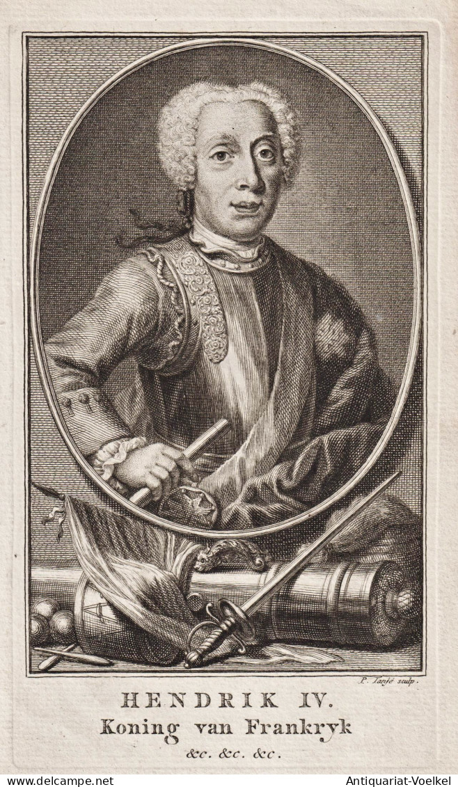 Hendrik IV. Koning Van Frankryk &c &c &c. - Ernst August Großherzog Von Sachsen-Weimar Eisenach (1688-1748) P - Prenten & Gravure