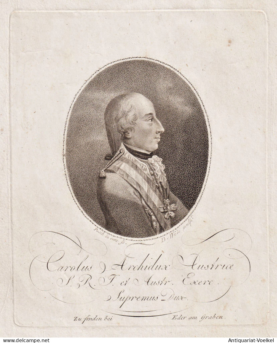 Carolus Archidux Austriae S. R. I. Et Austr. Exerc. Supremus Dux - Karl Von Österreich-Teschen (1771-1847) Er - Stampe & Incisioni