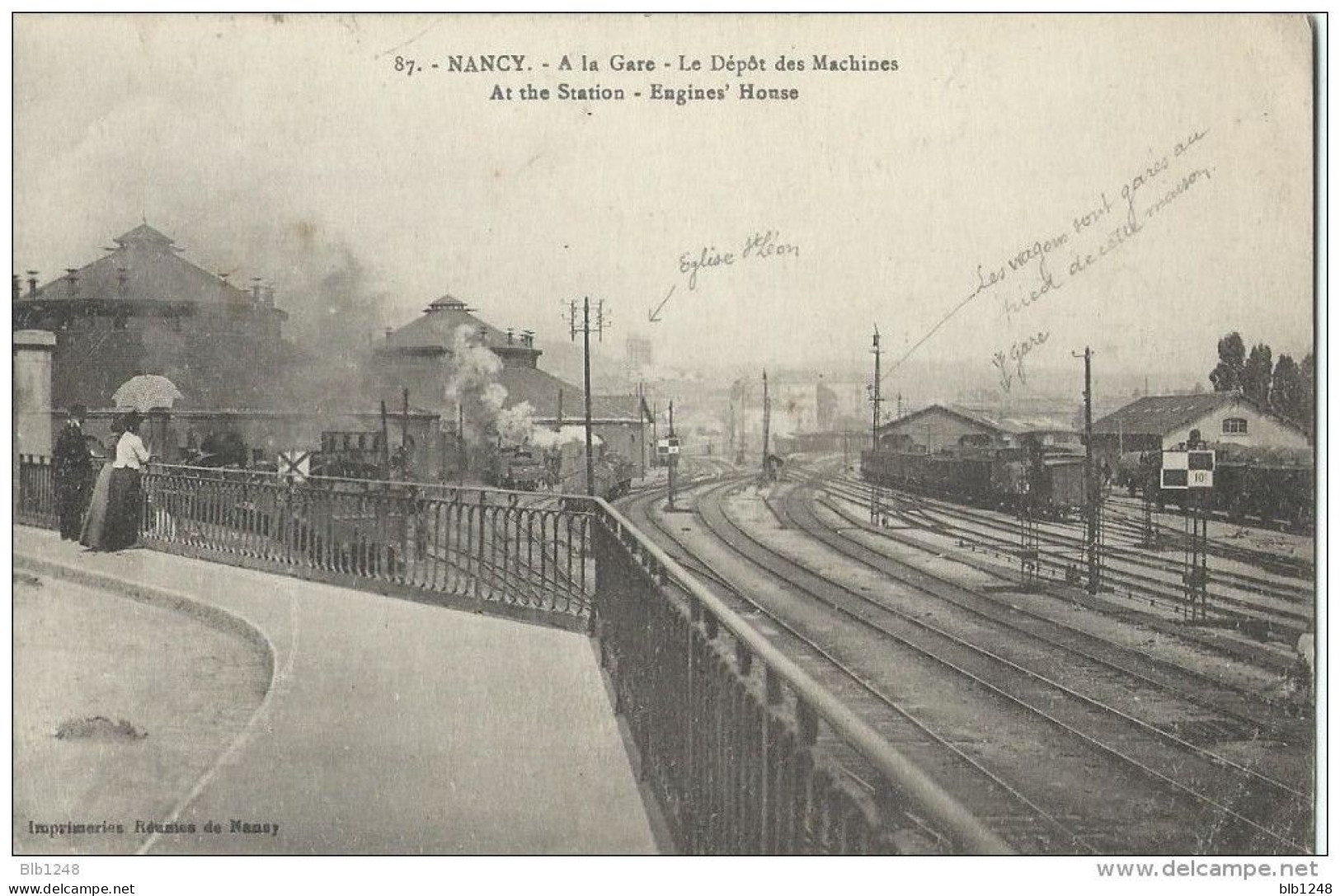 [54] Meurthe Et Moselle Nancy A La Gare Le Depot Des Machines - Nancy