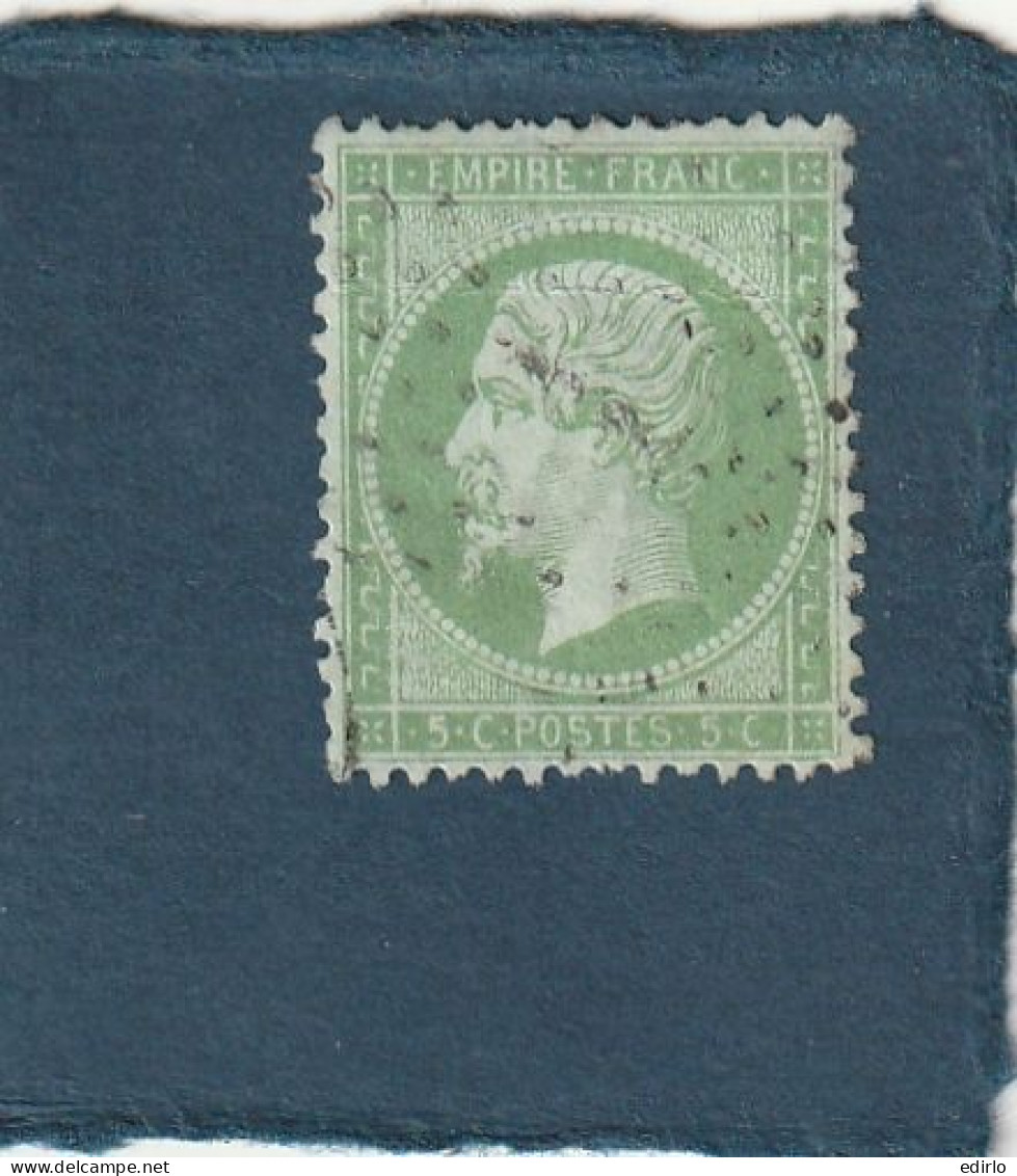 ///   FRANCE /// Napoléon Dentelé  5 Cts  Vert  Jaune Obl 1 - 1862 Napoleon III