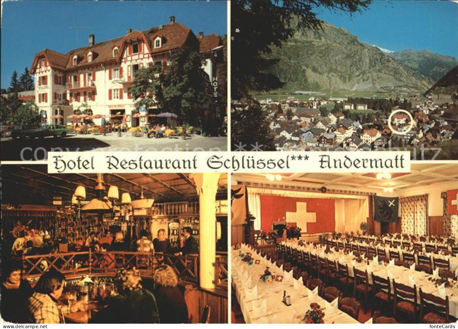 11701977 Andermatt Hotel Restaurant Schluessel Andermatt - Autres & Non Classés