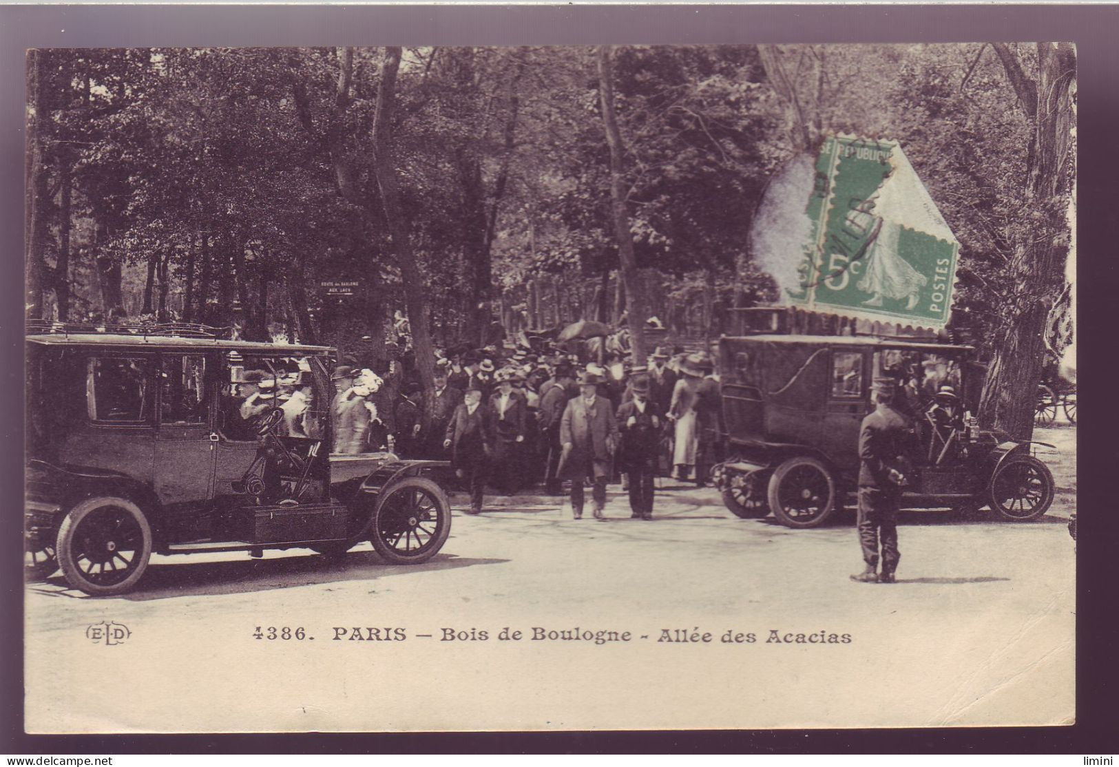 75 - PARIS - BOIS De BOULOGNE - ALLÉE Des ACACIAS - AUTOMOBILE - ANIMÉE -  - Parcs, Jardins