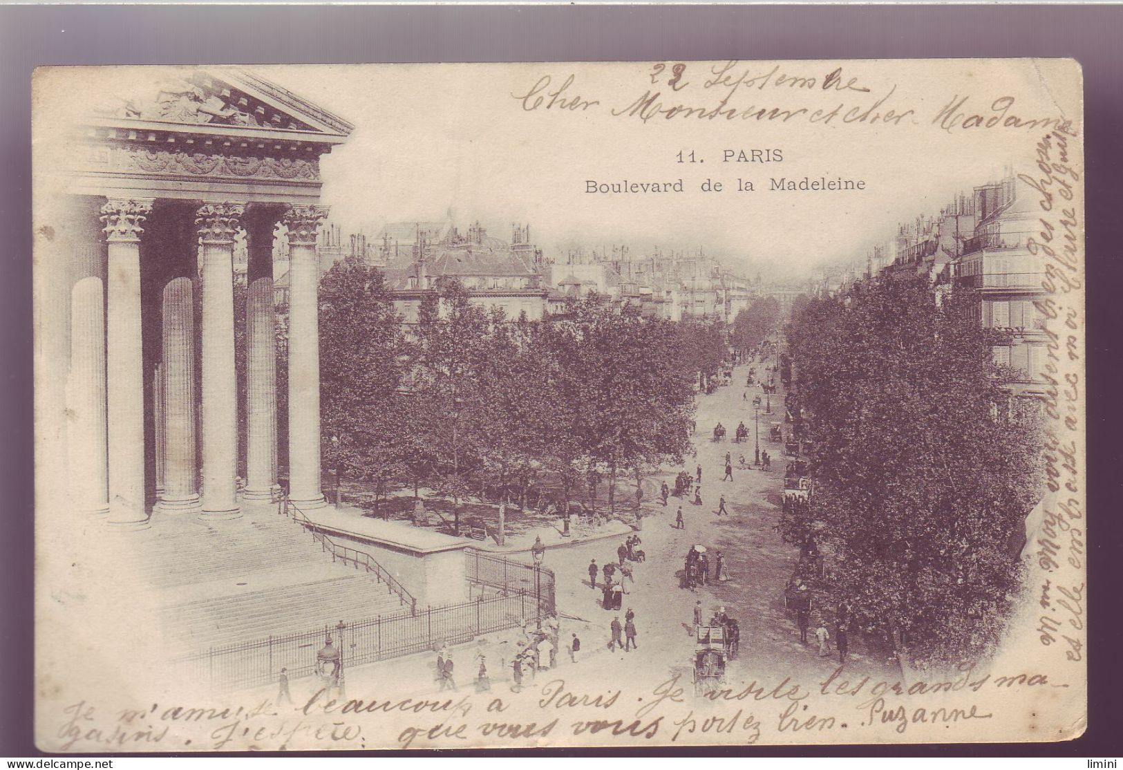 75 - PARIS - BOULEVARD De La MADELEINE - ANIMÉE -  - Andere Monumenten, Gebouwen