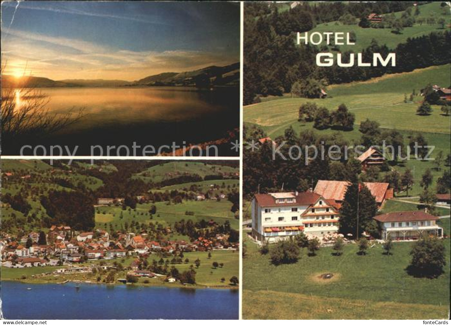 11701646 Oberaegeri Panorama Hotel Restaurant Gulm Fliegeraufnahme Oberaegeri - Andere & Zonder Classificatie
