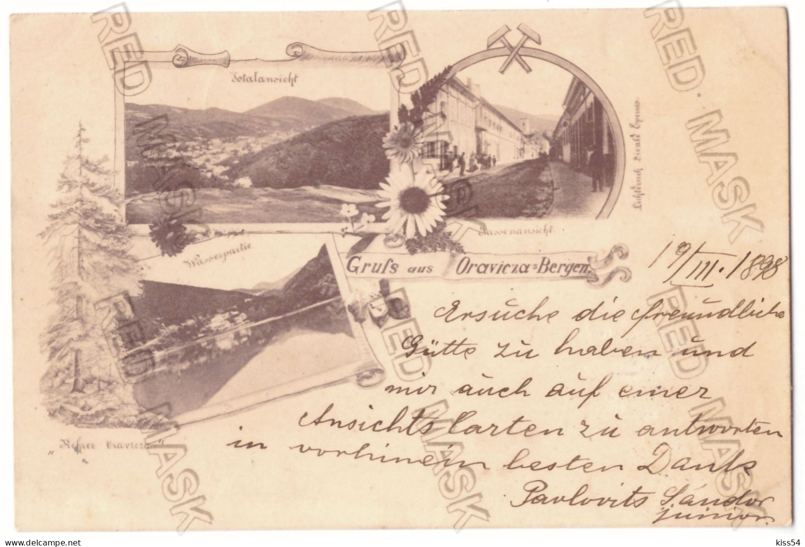 RO 91 - 25398 ORAVITA, Caras Severin, Litho, Romania - Old Postcard - Used - 1898 - Roumanie