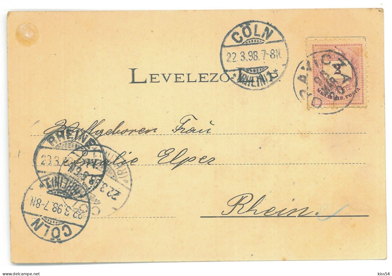 RO 91 - 25398 ORAVITA, Caras Severin, Litho, Romania - Old Postcard - Used - 1898 - Roumanie