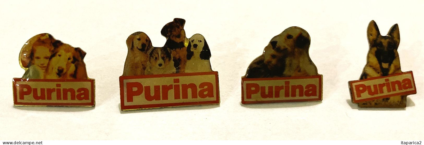 4 PINS  ANIMAUX  CHIENS  PURINA   / 33NAT - Trademarks