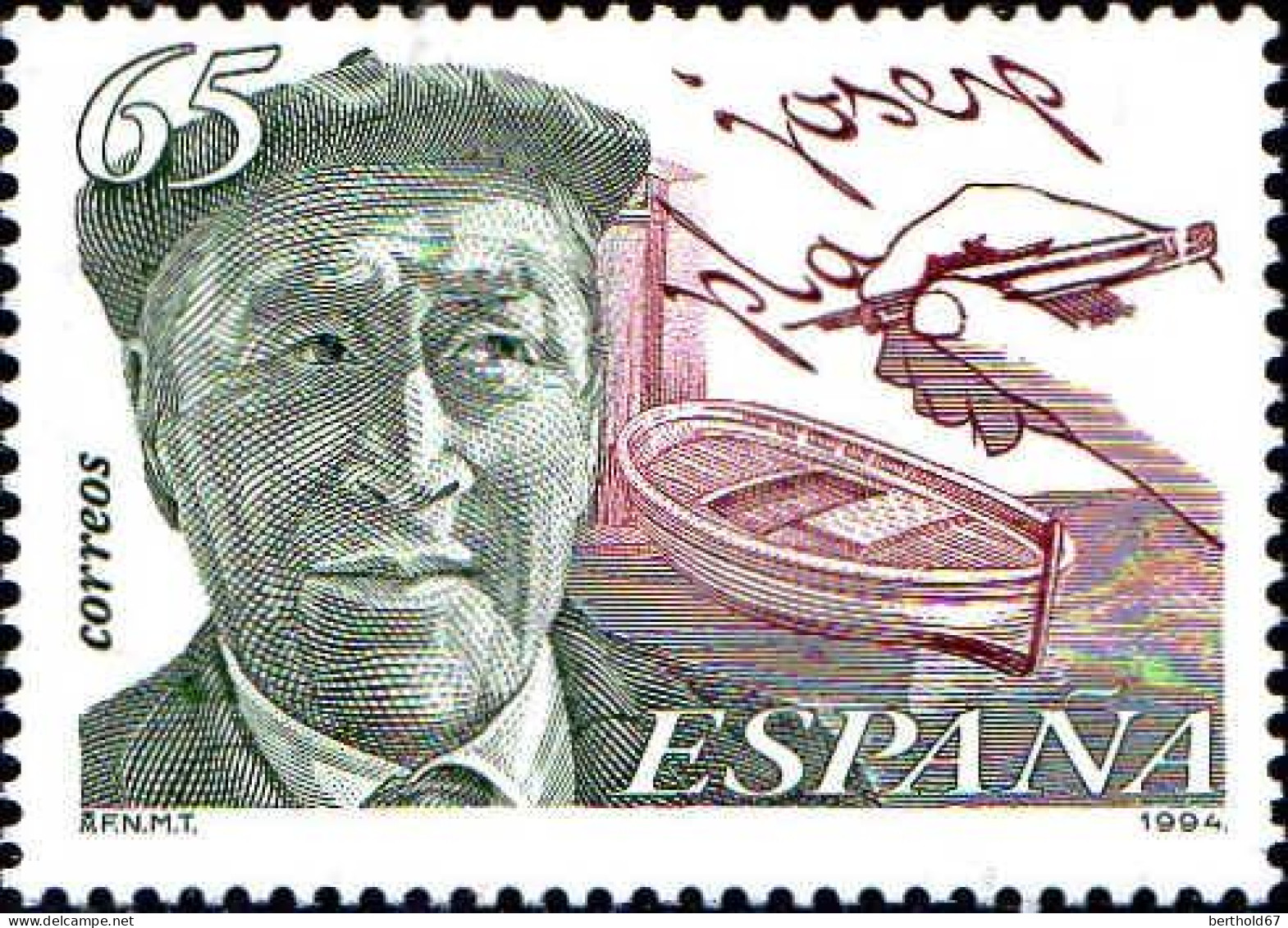 Espagne Poste N** Yv:2891 Mi:3158 Josep Pla Ecrivain Catanlan (Thème) - Writers