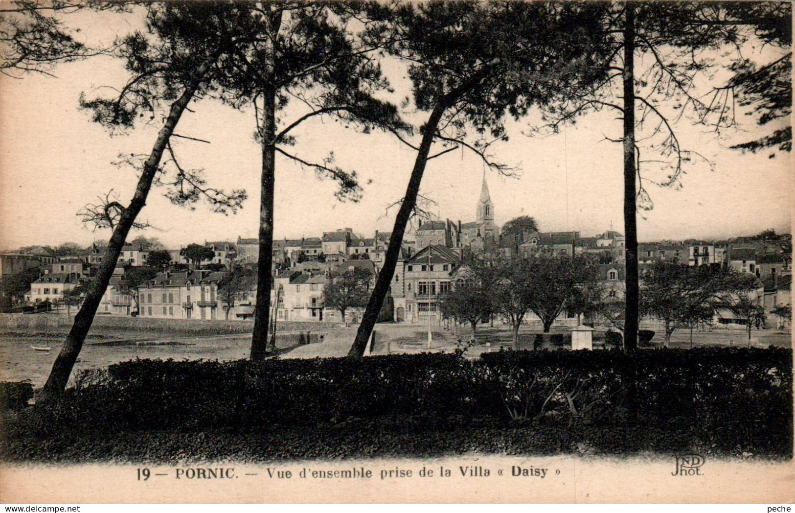 N°2756 W -cpa Pornic -vue D'ensemble Prise De La Villa Daisy- - Pornic