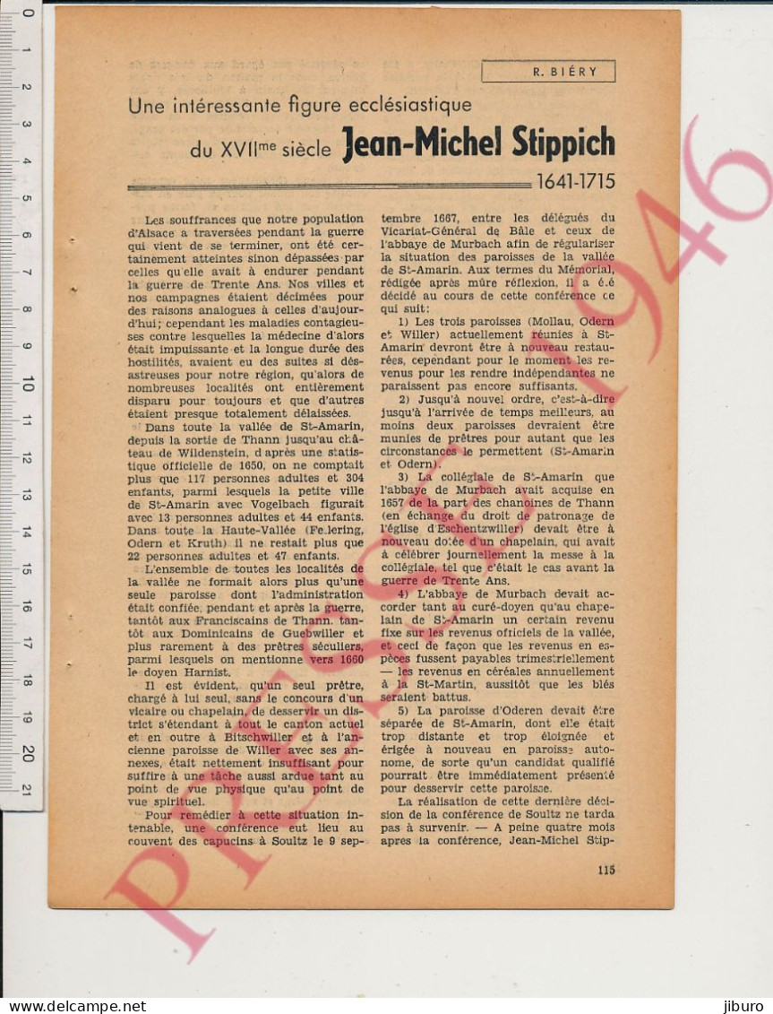 8 Vues 1946 Jean-Michel Stippich Curé à Saint-Amarin Musée Merxheim 68 Mollau Pub Manurhin Wittenheim église Religion - Non Classificati